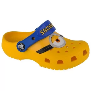 Buty dla dziewczynek - Klapki Crocs Fun Lab Classic I Am Minions Toddler Clog Jr 206810-730 żółte - grafika 1