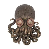 Figurki dekoracyjne - BOJOWA OŚMIORNICA Z GOGLAMI FIGURKA STEAMPUNK VERONESE - miniaturka - grafika 1