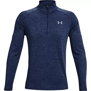 Under Armour Męska koszulka z długim rękawem Tech 2.0 z suwakiem , szybkoschnąca koszulka z długim rękawem dla mężczyzn niebieski niebieski (Academy/Steel 409) XL 1328495-409 - Koszulki męskie - miniaturka - grafika 1
