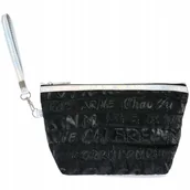 Kosmetyczki, organizery i kuferki - Kosmetyczka Saszetka Damska Podróżna Mała Czarna - miniaturka - grafika 1