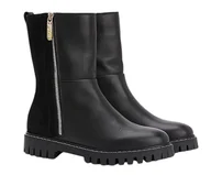 Botki damskie - Buty damskie botki czarne Tommy Hilfiger Warm Lining rozmiar 40 - miniaturka - grafika 1
