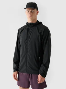 Męska kurtka do biegania Ultralight 4F 4FWAW24TTJAM553 - czarna - Kurtki męskie - miniaturka - grafika 1