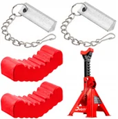 Narzędzia samochodowe - BLOKADA DO KOBYŁKI SAMOCHODOWEJ ZAWLECZKA ZATYCZKA GUMOWA PODKŁADKA 2x - miniaturka - grafika 1