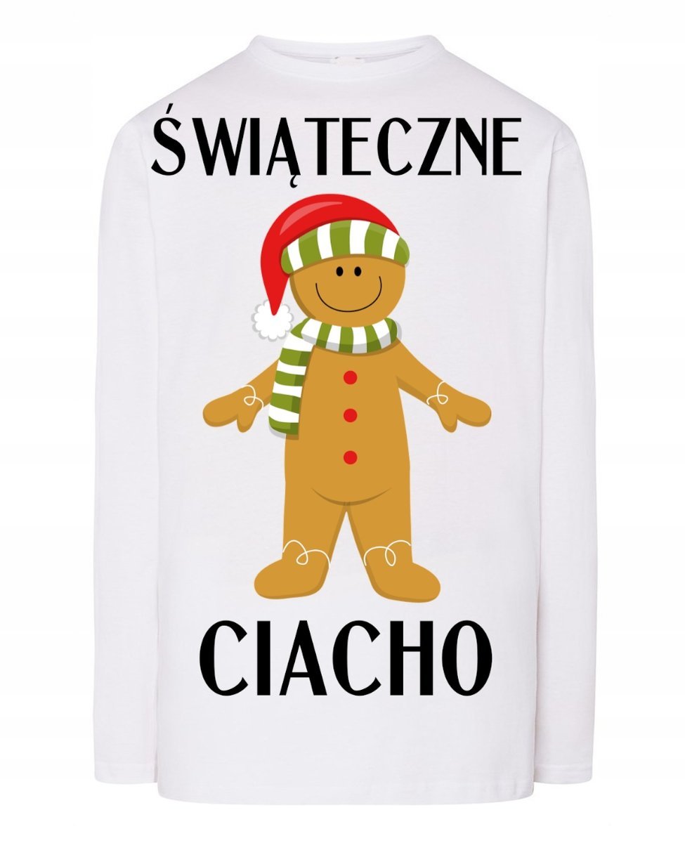 Longsleeve nadruk Świąteczne ciacho Rozm.XS
