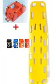 Sprzęt ratunkowy - Deska ortopedyczna YDC - zestaw z pasami i stabilizatorem Zestaw zawiera pasy do deski i stabilizator głowy - miniaturka - grafika 1