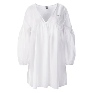 Damska Sukienka KARL LAGERFELD KARL DNA SHORT BEACH DRESS 230W2210-100 – Biały - Sukienki - miniaturka - grafika 1