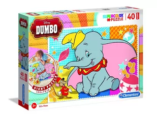 Puzzle Supercolor 40 podłogowe Dumbo - Puzzle - miniaturka - grafika 2