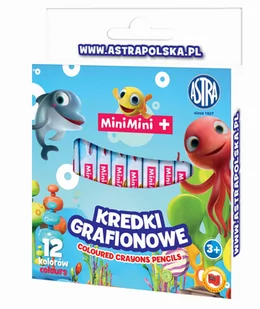 Astra Kredki Mini Mini z glinki kaolinowej 12 kolorów - Przybory szkolne - miniaturka - grafika 1