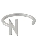 Sygnety - Design Letters Srebrny pierścionek "A-Z" - miniaturka - grafika 1