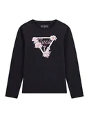 Bluzki damskie - Guess Bluzka J5BI31 J1314 Czarny Regular Fit - miniaturka - grafika 1