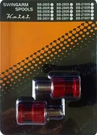 Akcesoria motocyklowe - Keiti BB-2100R Cotton Reels 23 Mm M10 Red 2 Pack - miniaturka - grafika 1