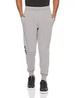 Spodnie męskie - Under Armour Męskie spodnie sportowe Cotton Graphic Jogger, szary, xxl - miniaturka - grafika 1