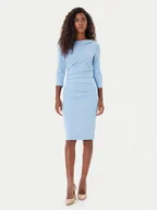 Sukienki - Rinascimento Sukienka koktajlowa CFC0126154003 Błękitny Slim Fit - miniaturka - grafika 1