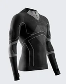 Koszulki sportowe męskie - Koszulka męska X-Bionic ENERGY ACCUMULATOR LIGHT SHIRT LS 1/2 ZIP czarna - X-BIONIC - miniaturka - grafika 1