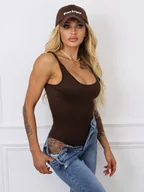 Body - DOPASOWANE MODELUJĄCE BODY NA RAMIĄCZKA- BRĄZOWE - Olika - miniaturka - grafika 1