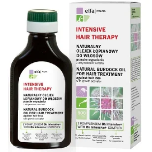 Intensive Hair Therapy Naturalny Olejek łopianowa do włosów przeciw wypadaniu włosów z aktywatorem wzrostu 100ml - Olejki do ciała i włosów - miniaturka - grafika 3