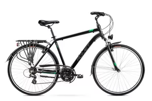 Rower Romet męski trekkingowy Wagant 1 28 M(19") czarno-zielony (3M2P) - Rowery - miniaturka - grafika 1