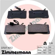Klocki hamulcowe - Klocki hamulcowe - komplet ZIMMERMANN 22507.160.2 - miniaturka - grafika 1