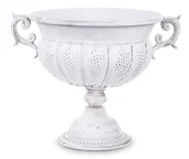 Donice - Osłonka Amfora Szara Antyczna Metalowa 26x33x26 cm - miniaturka - grafika 1