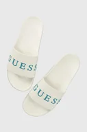 Klapki i japonki męskie - Guess klapki SLIDES męskie kolor biały F3GZ05 BB00F - miniaturka - grafika 1