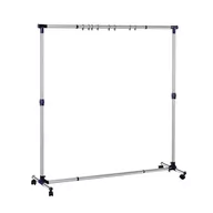 Wieszaki i stojaki - Tatkraft New York stabilny wieszak na ubrania ze stali nierdzewnej, rozsuwany na szerokość i na wysokość - miniaturka - grafika 1