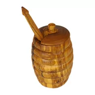 Pojemniki kuchenne - Miodownik - pojemnik na miód z drewna oliwnego - miniaturka - grafika 1