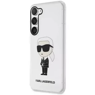 Etui ochronne na telefon Karl Lagerfeld KLHCS23MHNIKTCT do Samsung Galaxy S23+ Plus S916 transparent hardcase Ikonik Karl Lagerfeld - Etui i futerały do telefonów - miniaturka - grafika 2