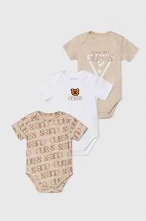 Body dla niemowląt - Guess body bawełniane niemowlęce 3-pack - grafika 1