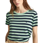 Koszulki i topy damskie - Koszulka damska Pepe Jeans Jinx bawełniana w paski klasyczna-S - miniaturka - grafika 1