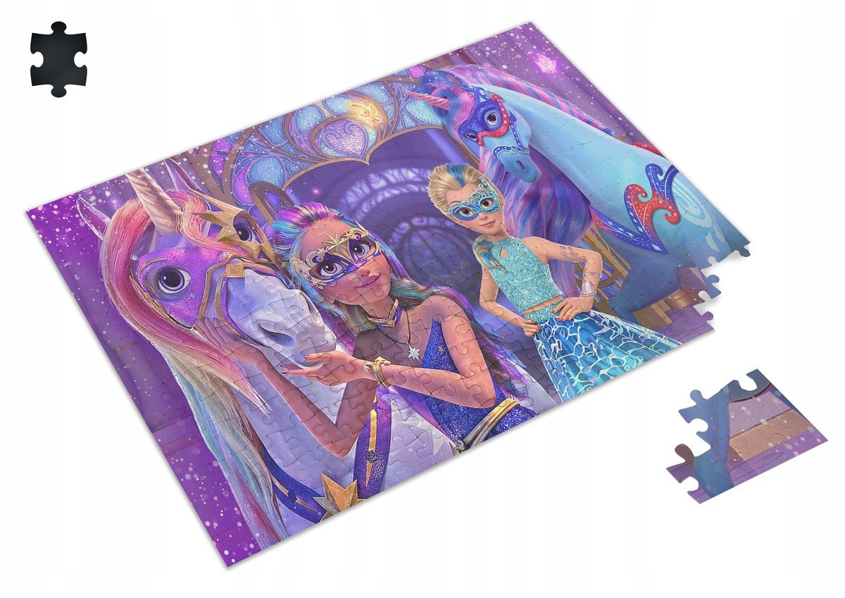 Puzzle JEDNOROŻCE KSIĘŻNICZKI PREZENT A3 252 el z Nadrukiem + IMIĘ Pudełko