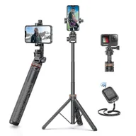 Selfie stick - 62-calowy statyw telefoniczny, statyw Eucos Selfie Stick ze zdalnym, ulepszonym statywem do iPhone'a Statyw podróżny, najsolidniejszy statyw do tel... - miniaturka - grafika 1