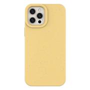 Etui i futerały do telefonów - Hurtel Eco Case etui do iPhone 12 Pro silikonowy pokrowiec obudowa do telefonu żółty - miniaturka - grafika 1
