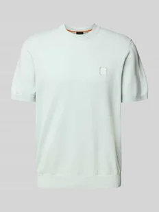 T-shirt z naszywką z logo model ‘Kanache’ - Koszulki męskie - miniaturka - grafika 1