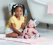 Lalki dla dziewczynek - Lalka Bobas z Królikiem - Berenguer 18007 - miniaturka - grafika 1