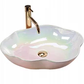 Umywalki - Umywalka nablatowa Rea Pearl Akoya- Dodatkowo 5% RABATU na kod REA5 - miniaturka - grafika 1