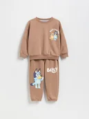 Bluzy i sweterki niemowlęce - Reserved - Bawełniany komplet Bluey - mahoniowy - miniaturka - grafika 1