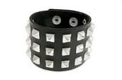 Bransolety męskie - Męska Pieszczocha Z Ćwiekami Punk Rock - miniaturka - grafika 1