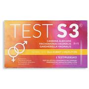 Testy ciążowe i diagnostyczne - Szybki test antygenowy S3 wykrywający i różnicujący choroby intymne u kobiet i mężczyzn 3w1, 2szt. - miniaturka - grafika 1