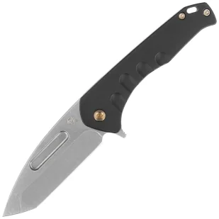 Nóż składany Medford Praetorian Swift FL Flipper Tumbled Tanto, Black Handle, Bronze HW/Clip, S45VN (MKFF2064TT-42TM-T1C1-Q4) - Noże - miniaturka - grafika 1