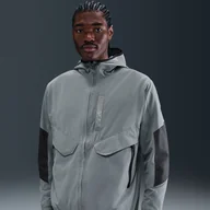 Kurtki i kamizelki sportowe męskie - Męska kurtka z tkaniny Nike Air Max - Szary - miniaturka - grafika 1