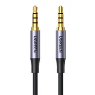 Kable - Kabel mini jack 3.5mm UGREEN AV183, AUX, 1m (czarny) - miniaturka - grafika 1