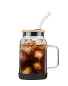 Karafki - Słoik ze słomką Fuori 29804 - szklanka lub karafka - miniaturka - grafika 1