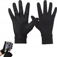 Rękawiczki rowerowe - Rękawiczki Do Jazdy Rowerowej Antypoślizgowe Unisex Kolor czarny Rozmiar M - miniaturka - grafika 1