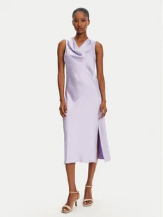 Patrizia Pepe Sukienka koktajlowa 2A2878/A563-M531 Fioletowy Regular Fit - Sukienki - miniaturka - grafika 1