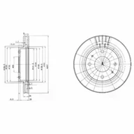 Tarcze hamulcowe - Tarcza hamulcowa DELPHI BG3750 - miniaturka - grafika 1