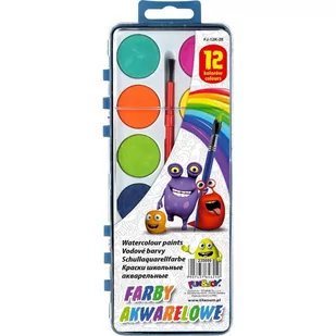Hasta Farby akwarelowe 12 kolorów 28mm F J Fol - Przybory szkolne - miniaturka - grafika 2