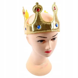 Złota Korona Dla Króla Miękka Materiałowa Strój Na Jasełka Karnawał - Stroje karnawałowe Złota Korona Dla Króla Miękka Materiałowa Strój Na Jasełka Karnawał - Stroje karnawałowe - miniaturka - grafika 1