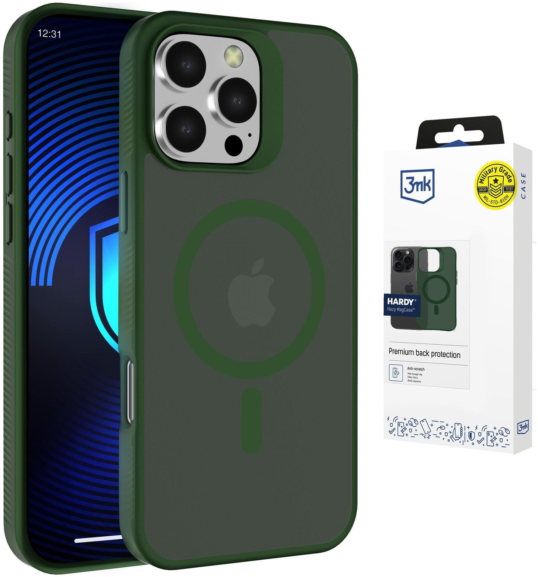 3MK Apple iPhone 16 Pro Max - 3mk Hardy Hazy MagCase Green