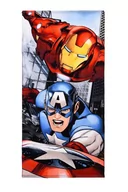 Okrycia kąpielowe dla dzieci - Plażowy ręcznik dla chłopca Kapitan Ameryka Iron-Man Avengers Marvel 70/140 - miniaturka - grafika 1