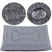 Legowiska dla psów - Legowisko mata dla psa Welsti szary melanż len kość M 70x50 wigofil - miniaturka - grafika 1
